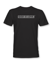 Grey Logo / Black Tee (Unisex)