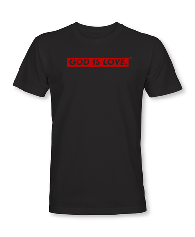Red Logo / Black Tee (Unisex)